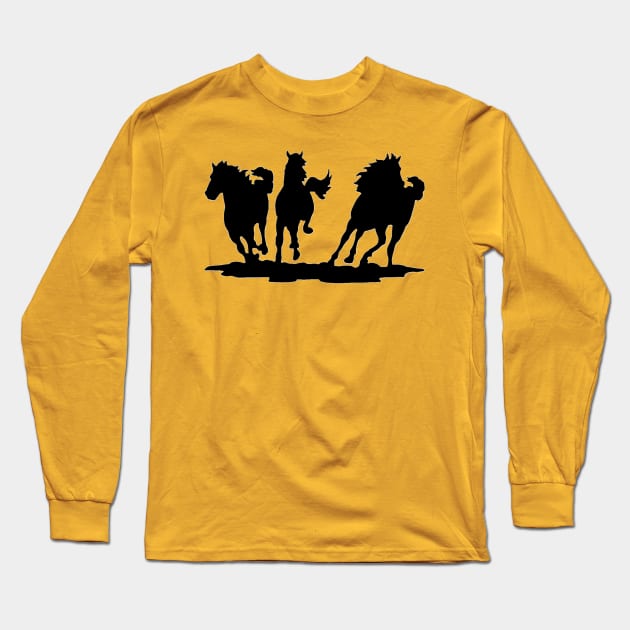 Wild Horses Long Sleeve T-Shirt by jmtaylor